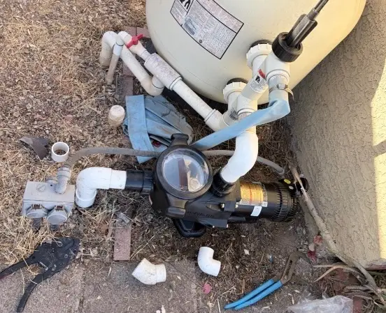 Hayward pump shaft seal repair repaired by Captain Pools in Phoenix Valley
